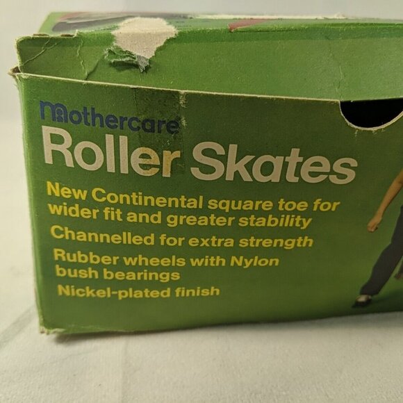 Mothercare Vintage Roller Skates Kids 8-4 Made in Britain Rollschuhe 25-37 Red - Picture 14 of 14